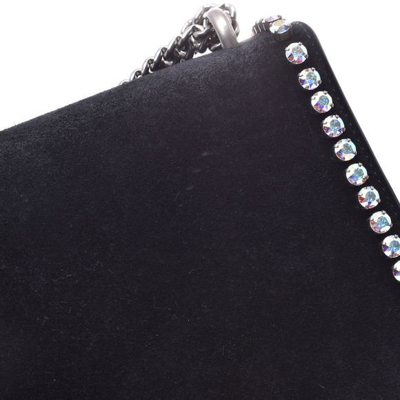 Gucci Dionysus Chain Shoulder Bag Black Suede Jeweled - Picture 7 of 9